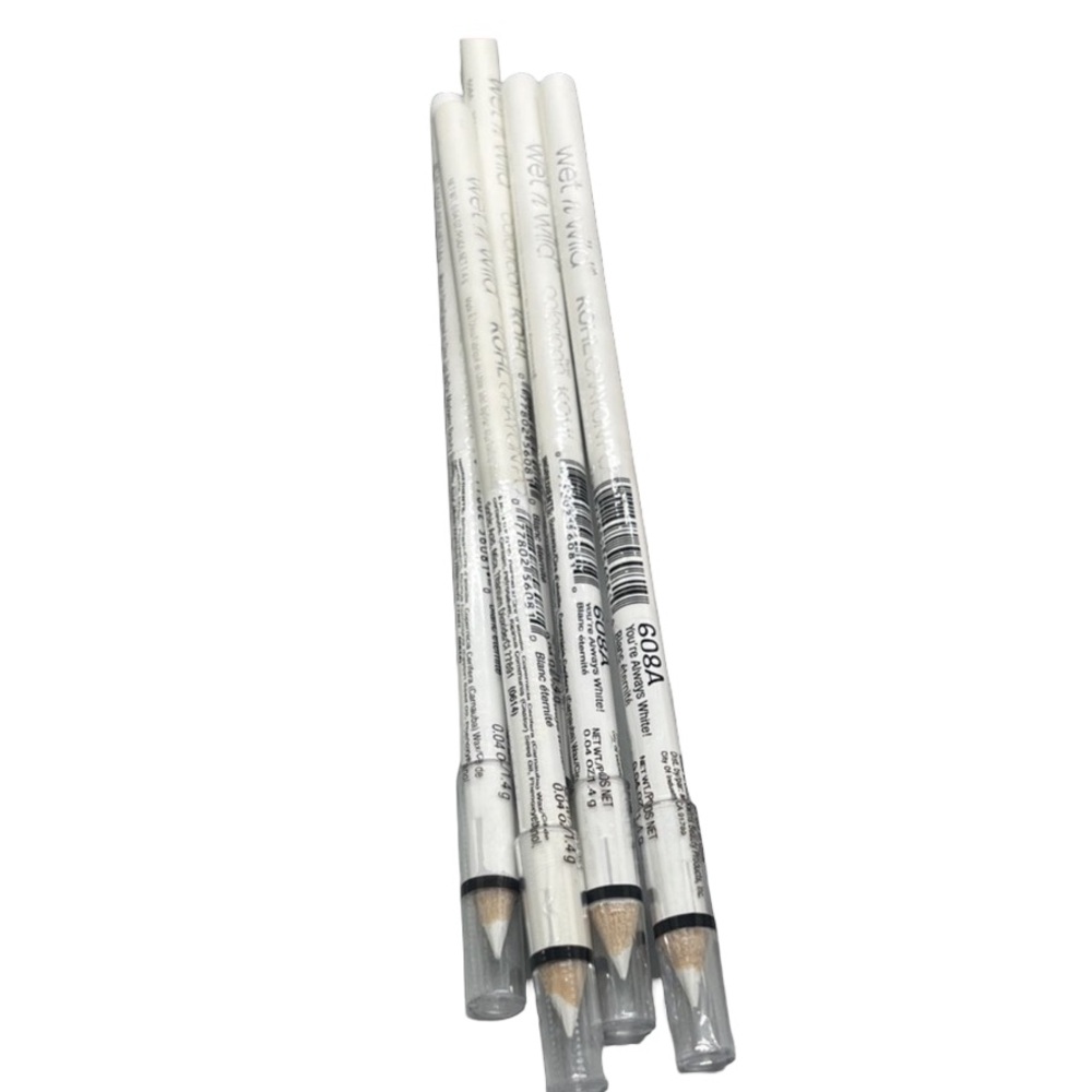 wet n wild White Eyeliner Pencils #608A Your always white 5 pack